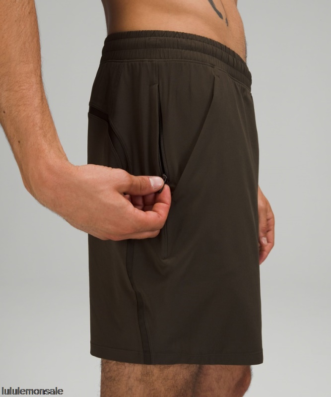 Lululemon Deutschland DELULU845 | Dark Olive Pace Breaker Linerless Short 7